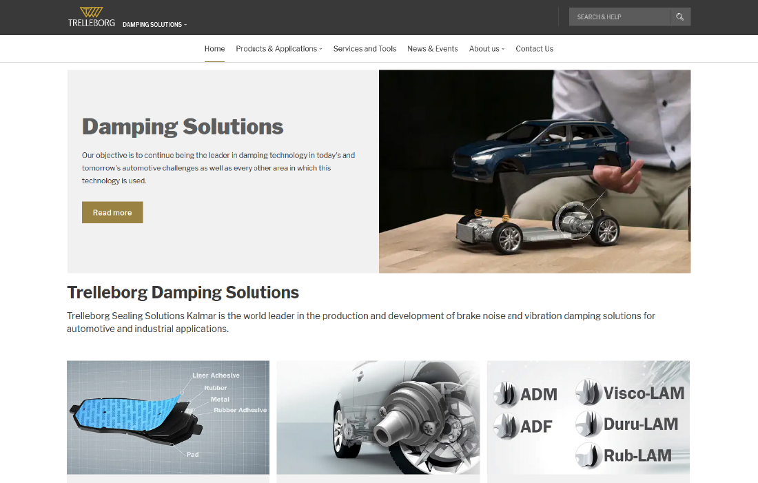 Trelleborg image of website