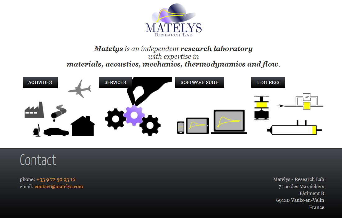 Matelys image of website
